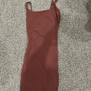 Alphalete Industries Brown Midi Dress